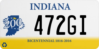 IN license plate 472GI