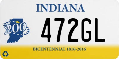 IN license plate 472GL