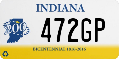 IN license plate 472GP