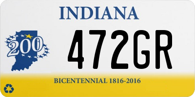 IN license plate 472GR
