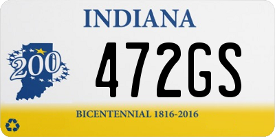 IN license plate 472GS