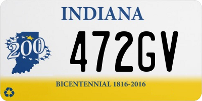 IN license plate 472GV