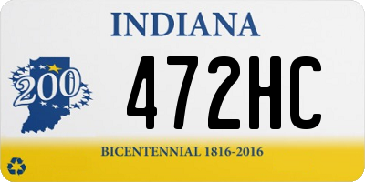 IN license plate 472HC