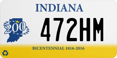 IN license plate 472HM