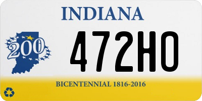 IN license plate 472HO