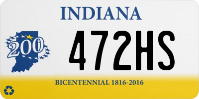 IN license plate 472HS