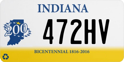 IN license plate 472HV