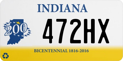 IN license plate 472HX