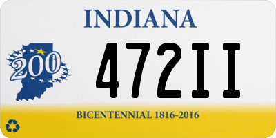 IN license plate 472II