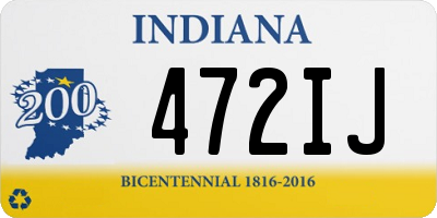 IN license plate 472IJ