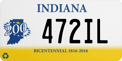 IN license plate 472IL