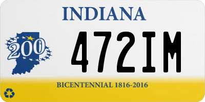 IN license plate 472IM