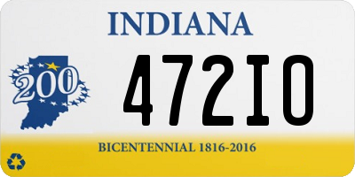 IN license plate 472IO