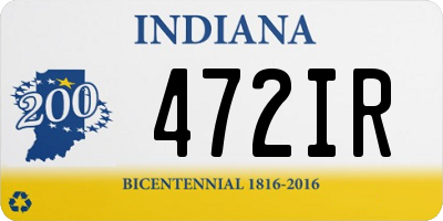 IN license plate 472IR