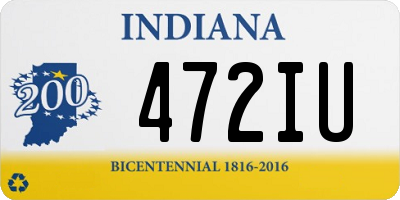 IN license plate 472IU