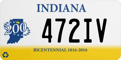 IN license plate 472IV