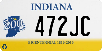 IN license plate 472JC