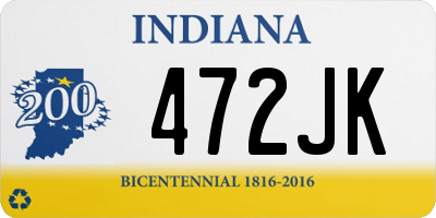 IN license plate 472JK