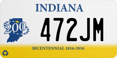 IN license plate 472JM