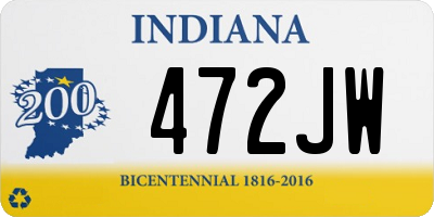 IN license plate 472JW