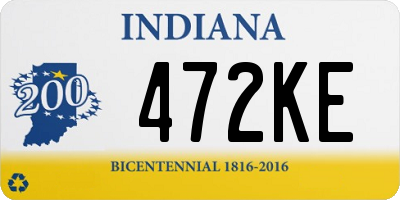 IN license plate 472KE