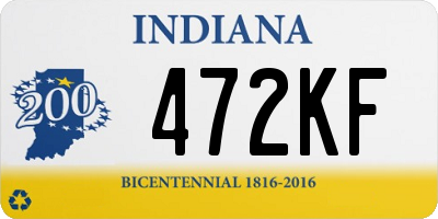 IN license plate 472KF