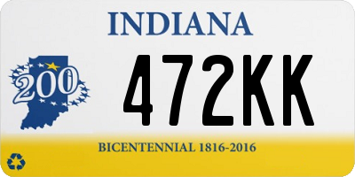 IN license plate 472KK