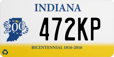 IN license plate 472KP