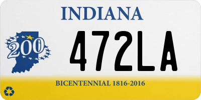 IN license plate 472LA