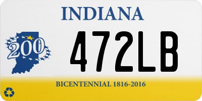 IN license plate 472LB