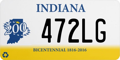 IN license plate 472LG