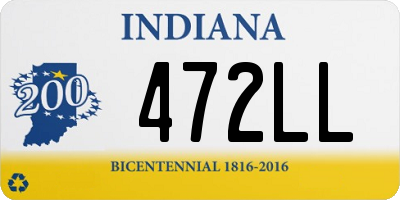 IN license plate 472LL