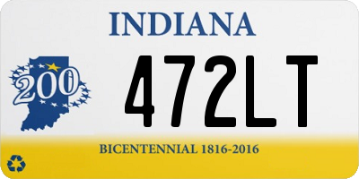 IN license plate 472LT