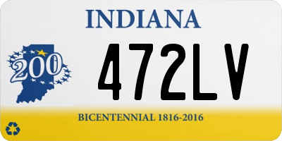 IN license plate 472LV