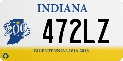 IN license plate 472LZ