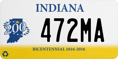 IN license plate 472MA