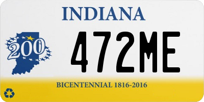 IN license plate 472ME