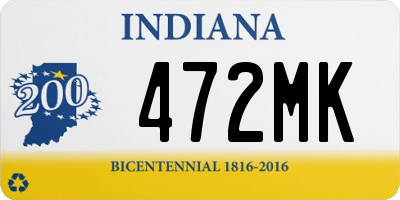 IN license plate 472MK