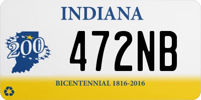 IN license plate 472NB