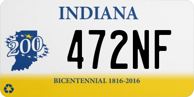 IN license plate 472NF