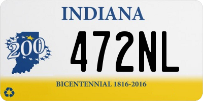 IN license plate 472NL