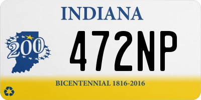 IN license plate 472NP