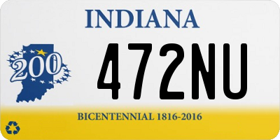 IN license plate 472NU