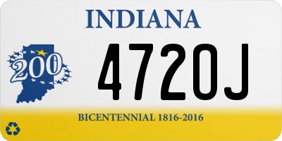 IN license plate 472OJ