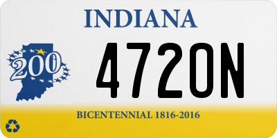 IN license plate 472ON