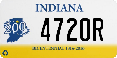 IN license plate 472OR