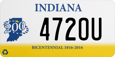 IN license plate 472OU