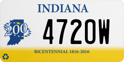 IN license plate 472OW