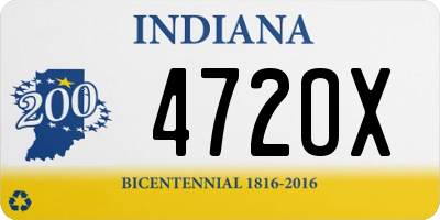 IN license plate 472OX