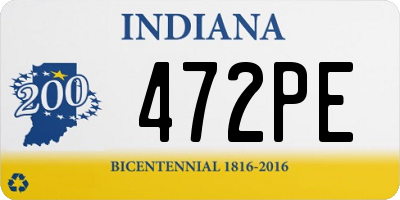 IN license plate 472PE